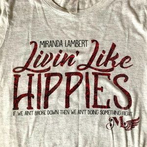 Miranda Lambert Living Like Hippies Tour Tee Shirt